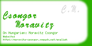 csongor moravitz business card